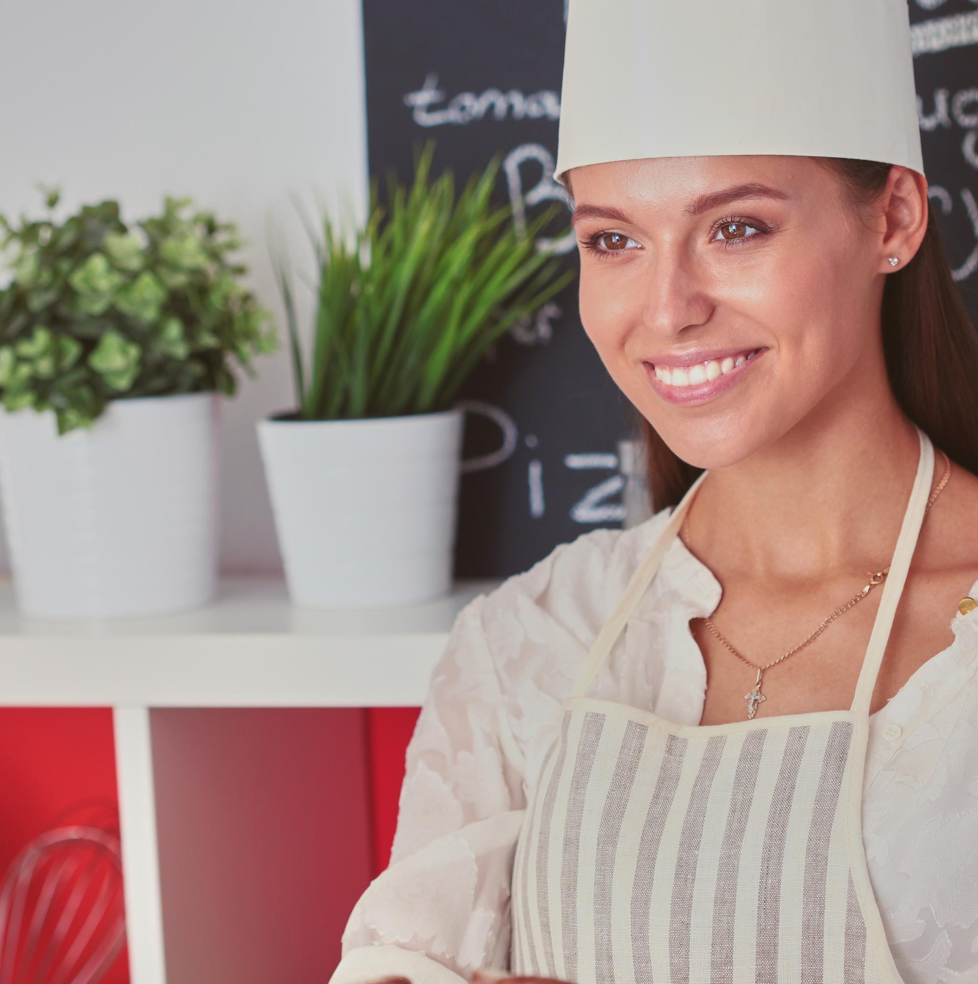 Portret kucharza wspierającego warsztaty